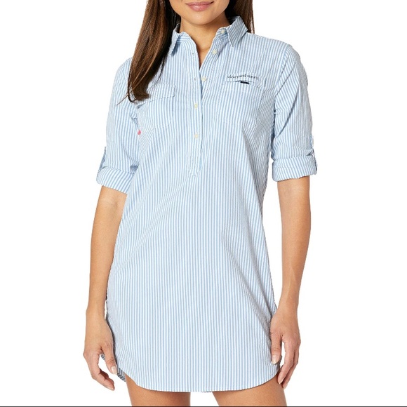 Vineyard Vines Other - NWT VINEYARD VINES seersucker harbor shirt cover up size 0